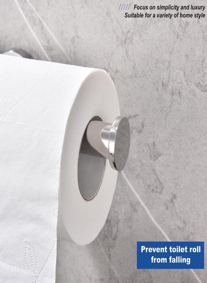 TASTOS Polished Chrome Toilet Paper Holder SUS304 Stainless Steel, Modern Round Tissue Roll Holders Wall Mount, Toilet Paper Roll Dispenser Bathroom 5 inch TP Holder for Kitchen Washroom - Image 5
